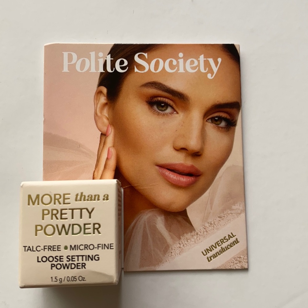 Polite Society more than a pretty powder setting universal translucent SAMPLE